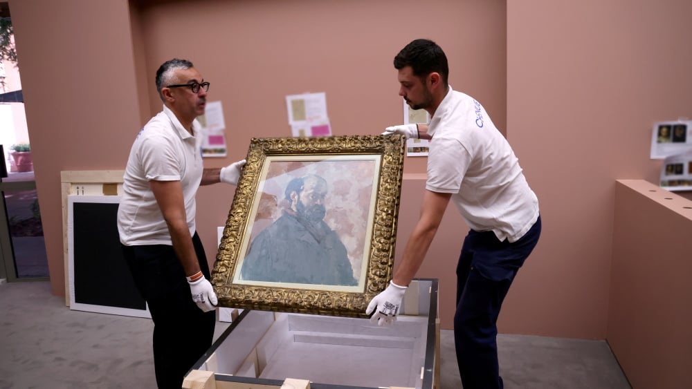 pour l'expo Cezanne, le musée Granet d'Aix se transforme en immense coffre-fort