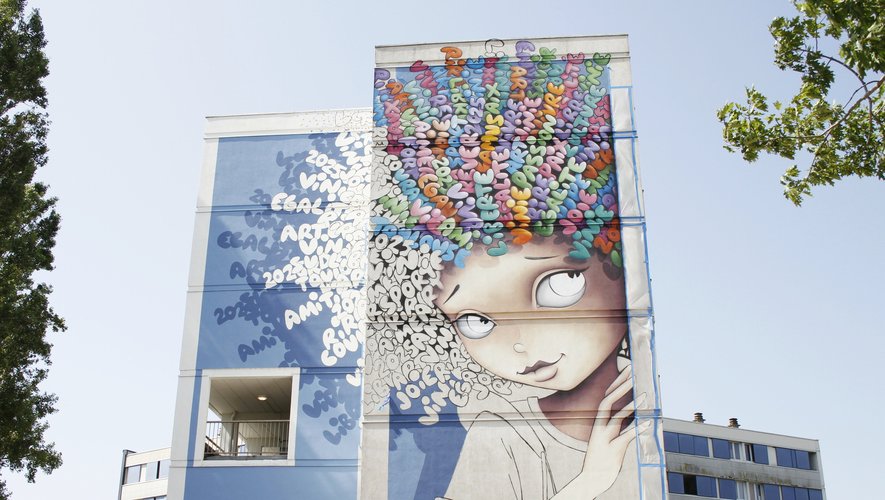 "Un vent de Malice" : Vinie offre à Bellefontaine sa première fresque engagée par une femme