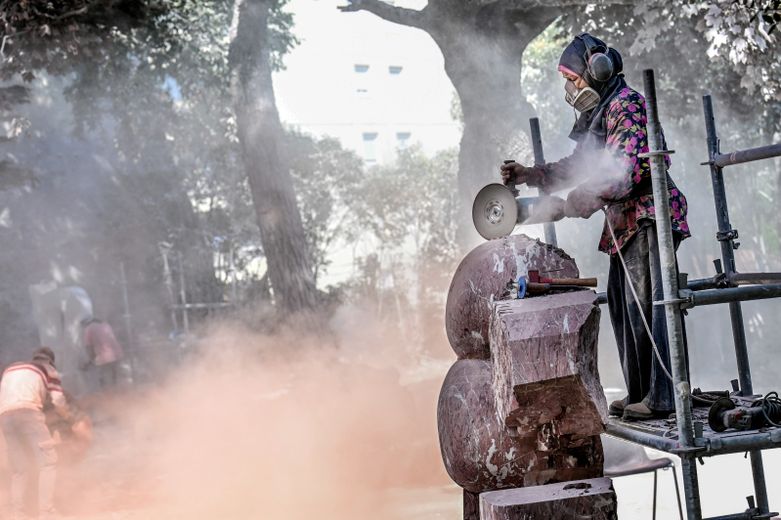 Le plaisir de sculpter et d’élaborer de nouvelles créations.