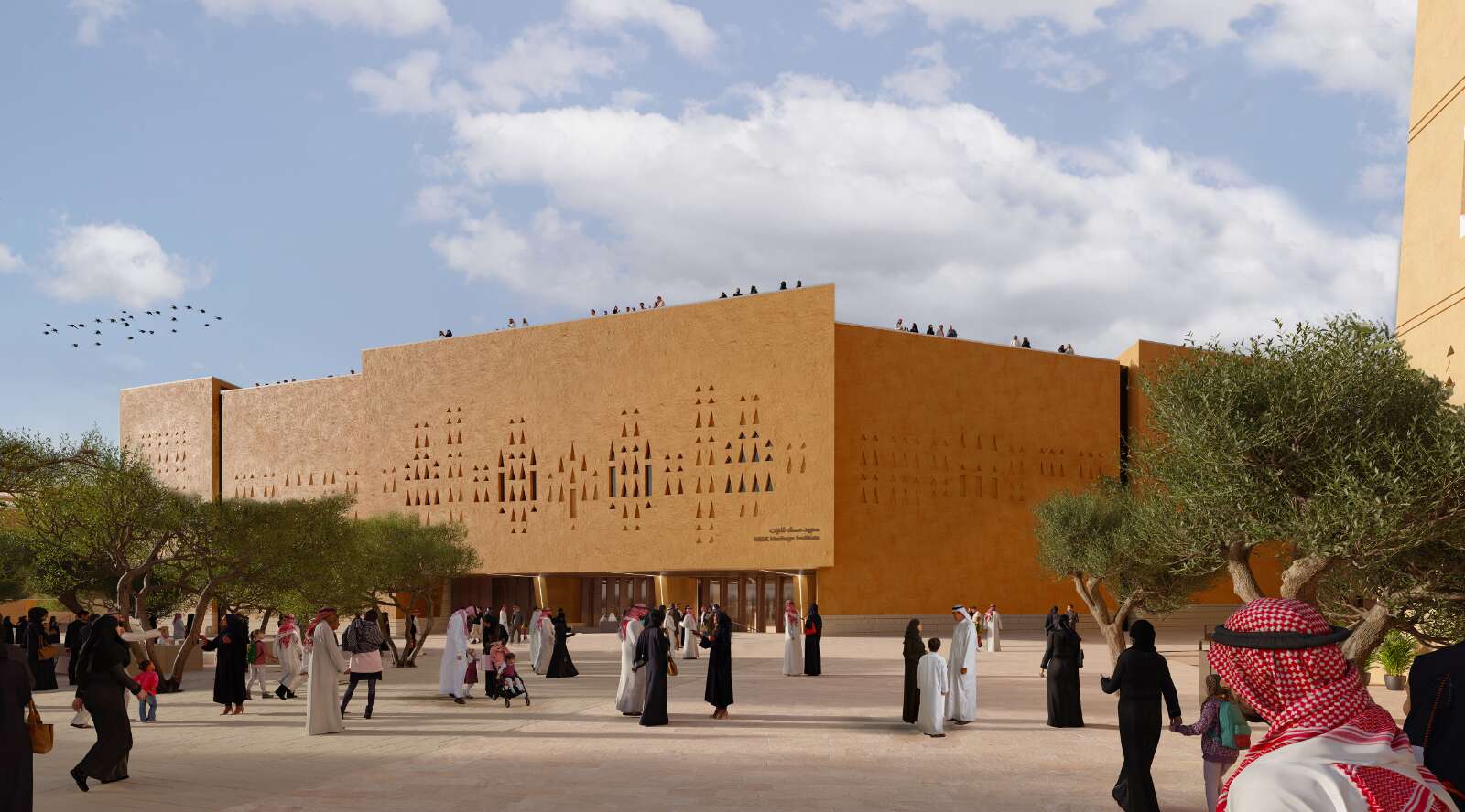 Zaha Hadid Architects abandonne le béton pour revenir à la terre avec ce magnifique musée près de Ryad