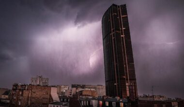 les images impressionnantes des arbres déracinés et des rafales de vent à plus de 100 km/h