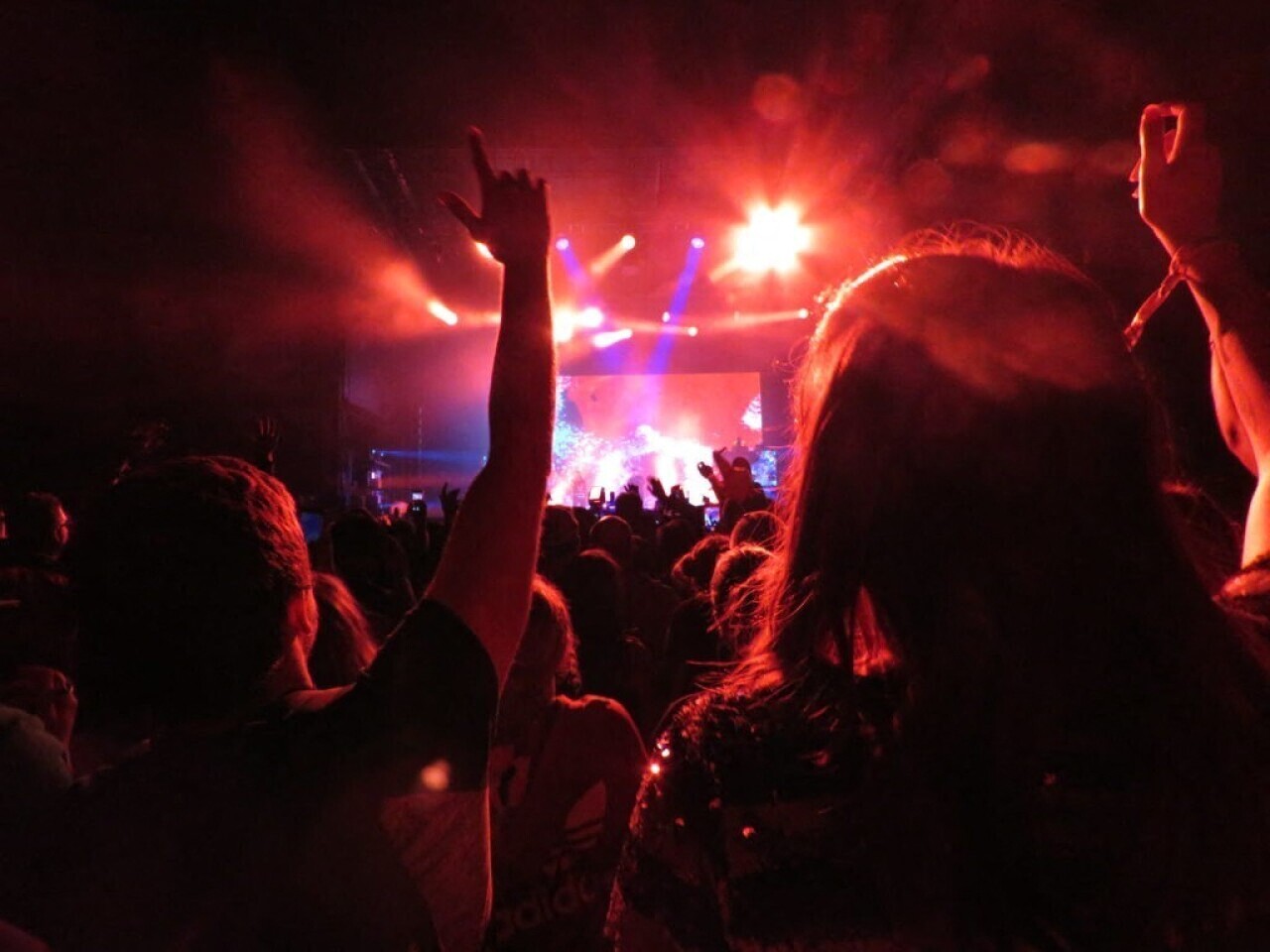 un camping installé pour les festivaliers