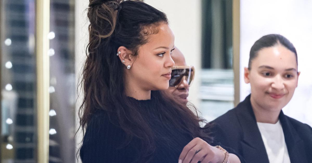 Quand Rihanna mixe une robe Saint Laurent et des baskets Puma pour aller chercher des burgers