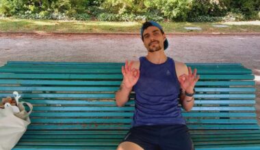 dans le parc du Thabor à Rennes, François a couru 100 km en une journée