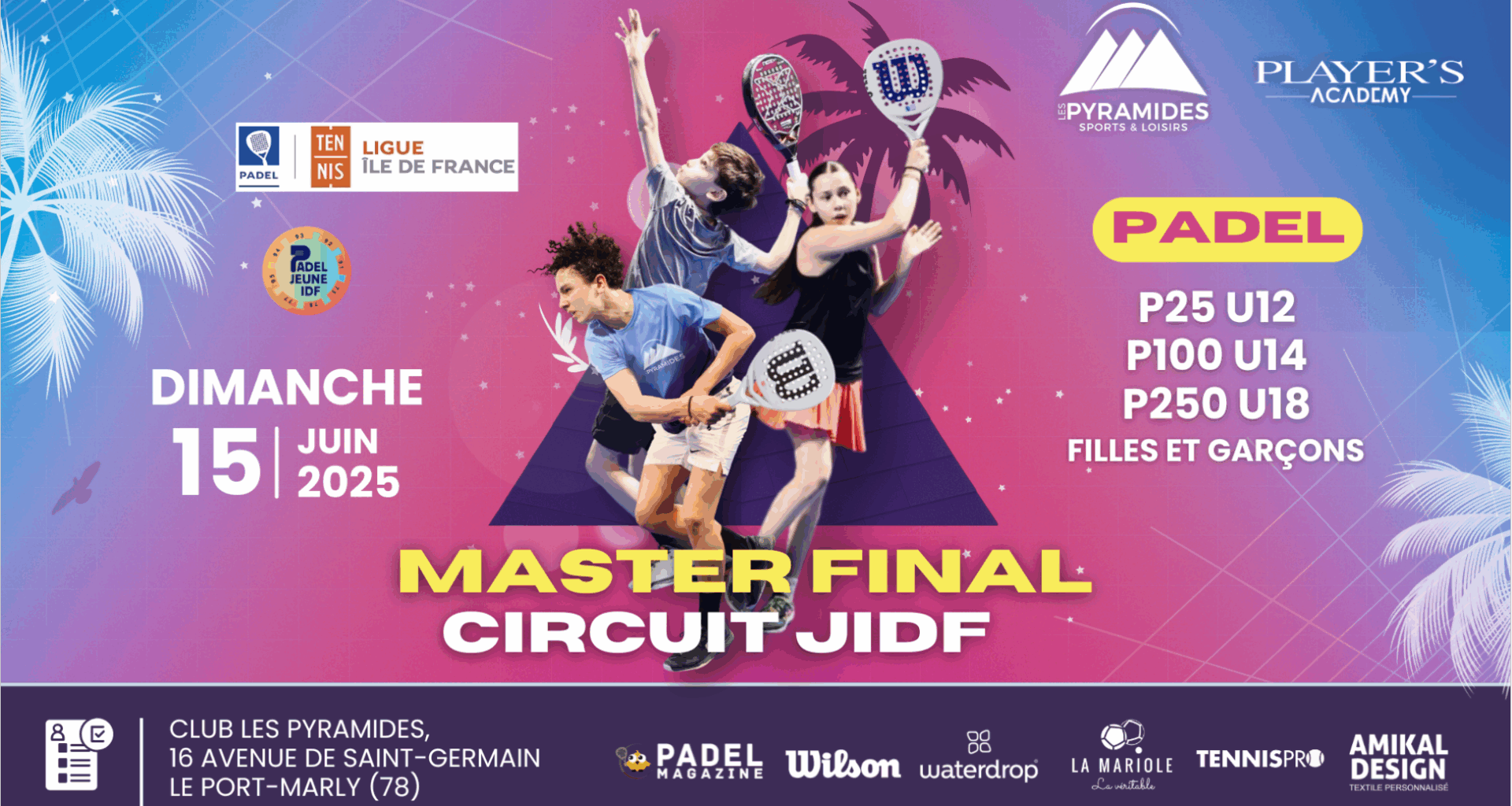 Le Master JIDF 2025 : la grande finale du padel jeunes en Île-de-France