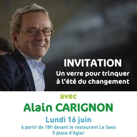 AUJOURD'HUI, UN VERRE POUR TRINQUER À L'ÉTÉ DU CHANGEMENT AVEC ALAIN CARIGNON