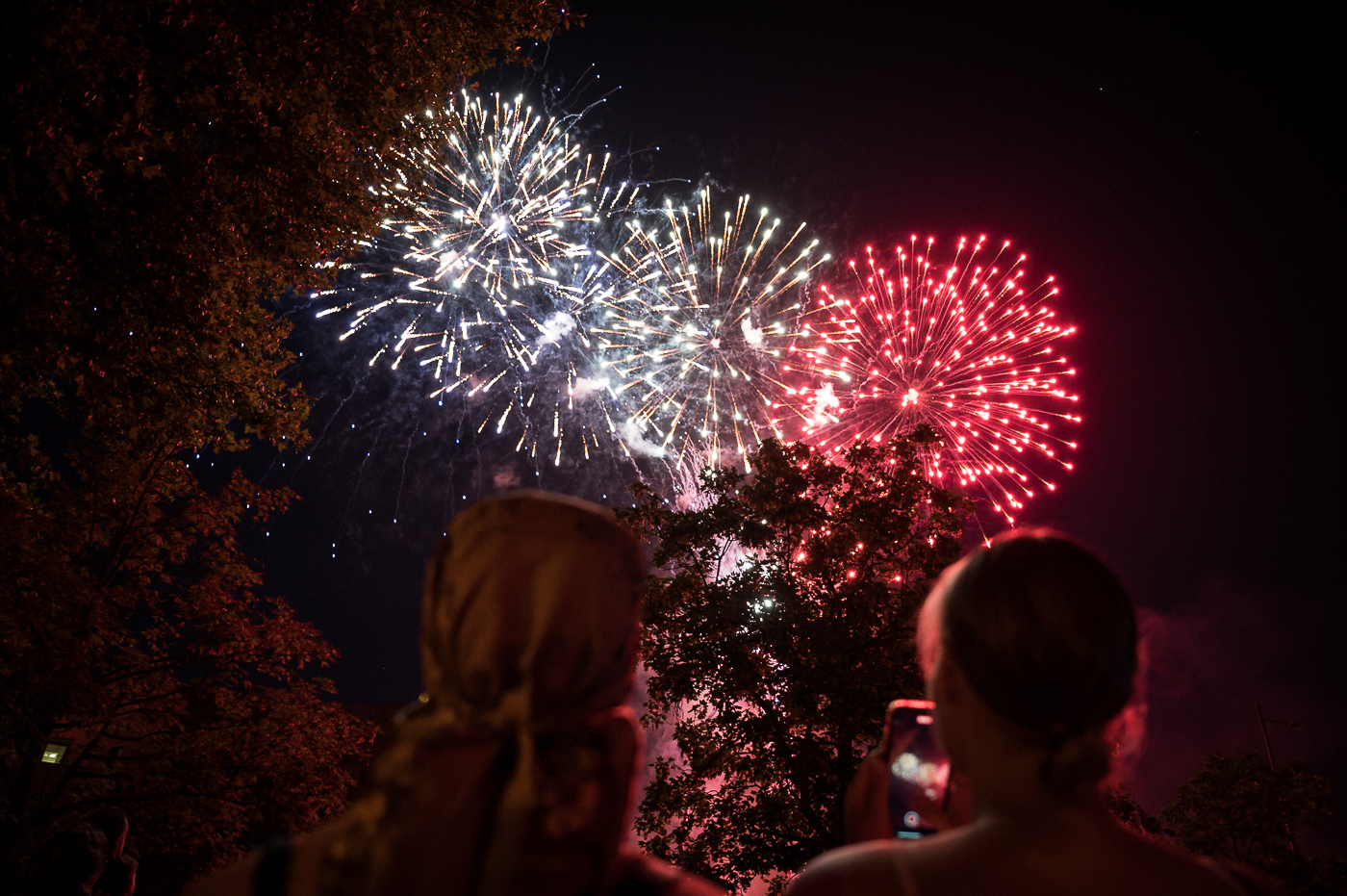 Strasbourg été feu d’artifices du 14 juillet