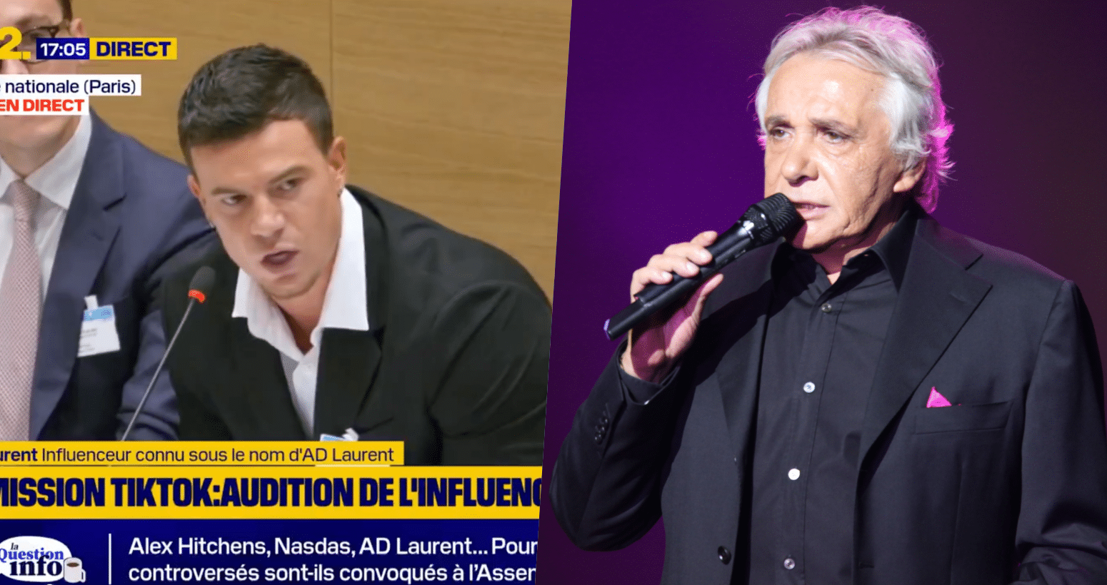 "J’ai envie de violer des femmes" : AD Laurent cite Michel Sardou à l’Assemblée nationale, en pleine commission TikTok
