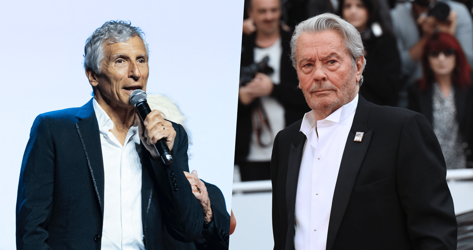 "Une balle peut arriver rapidement" : Nagui "menacé" par Alain Delon, cette blague qui est mal passée