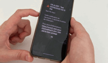 pourquoi vous allez recevoir un message d'alerte