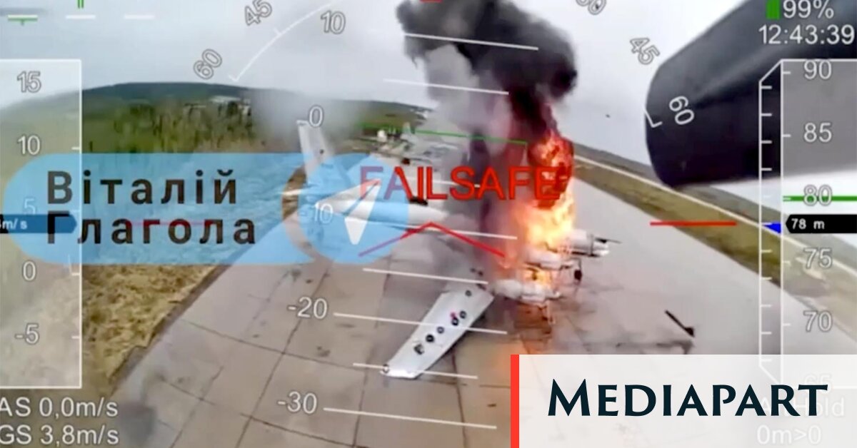 L’Ukraine frappe spectaculairement l’aviation russe et s’offre un coup d’éclat symbolique - Mediapart