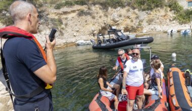 Un exercice géant d'évacuation à la calanque de Sormiou à Marseille