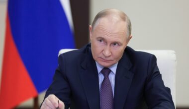 Le président russe Vladimir Poutine lors d'une réunion à Novo-Ogaryovo, près de Moscou, le 5 juin 2025