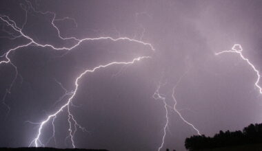 la pluie et le tonnerre arrivent