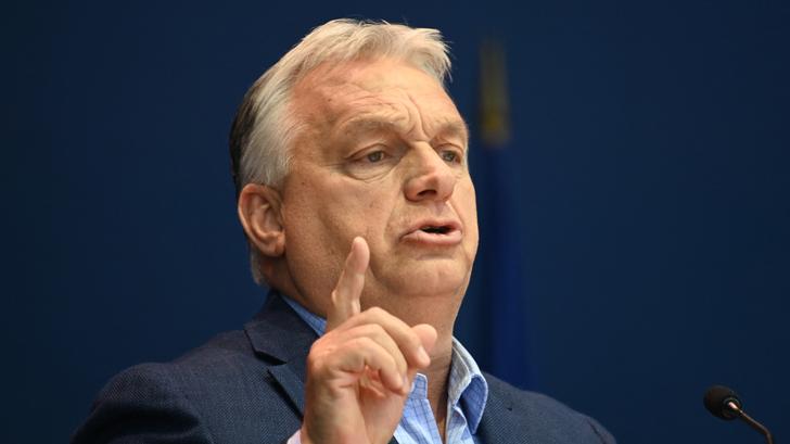 Viktor Orban, ici lors d’un rassemblement d’extrême droite européen à Mormant-sur-Vernisson, dans le Loiret, le 9 juin 2025.