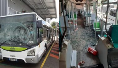 2 individus arrêtés pour avoir pulvérisé un bus après la victoire du PSG