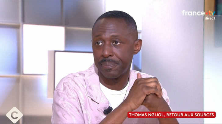 Thomas Ngijol sur le plateau de l’émission C à vous pour son film « Indomptables », le vendredi 13 juin 2025.