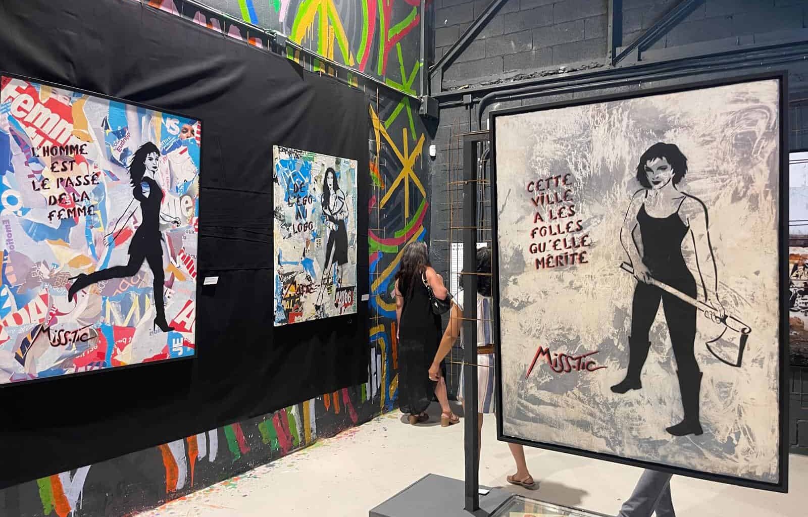 la street artiste Miss.Tic à l'honneur au musée Parcelle473