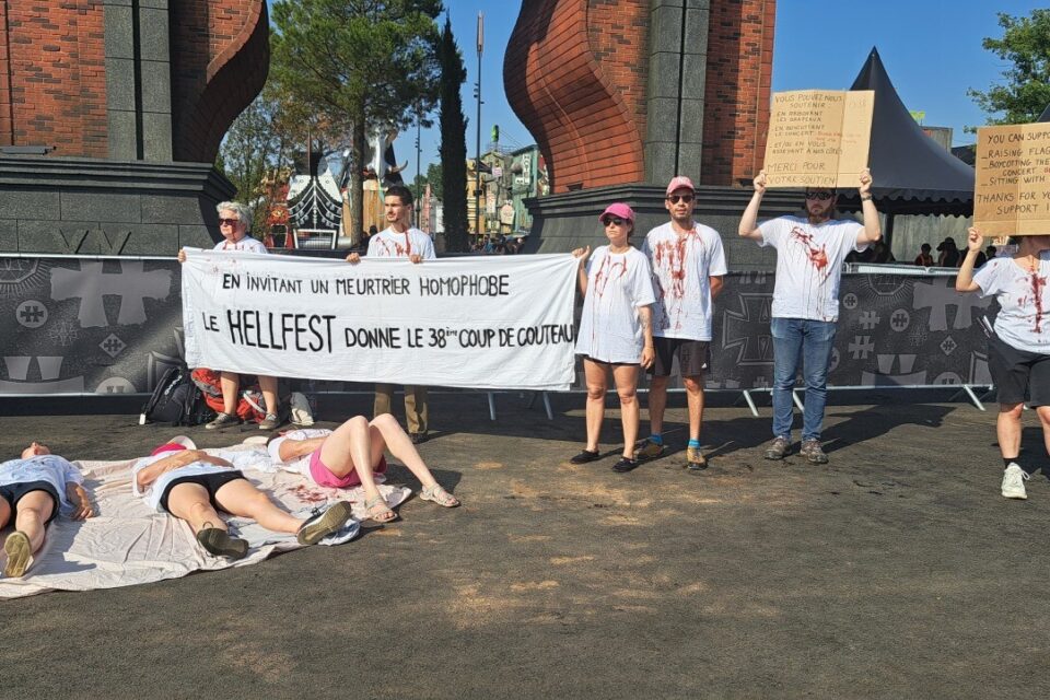 manifestation Hellfest - qui nous aime nous suive
