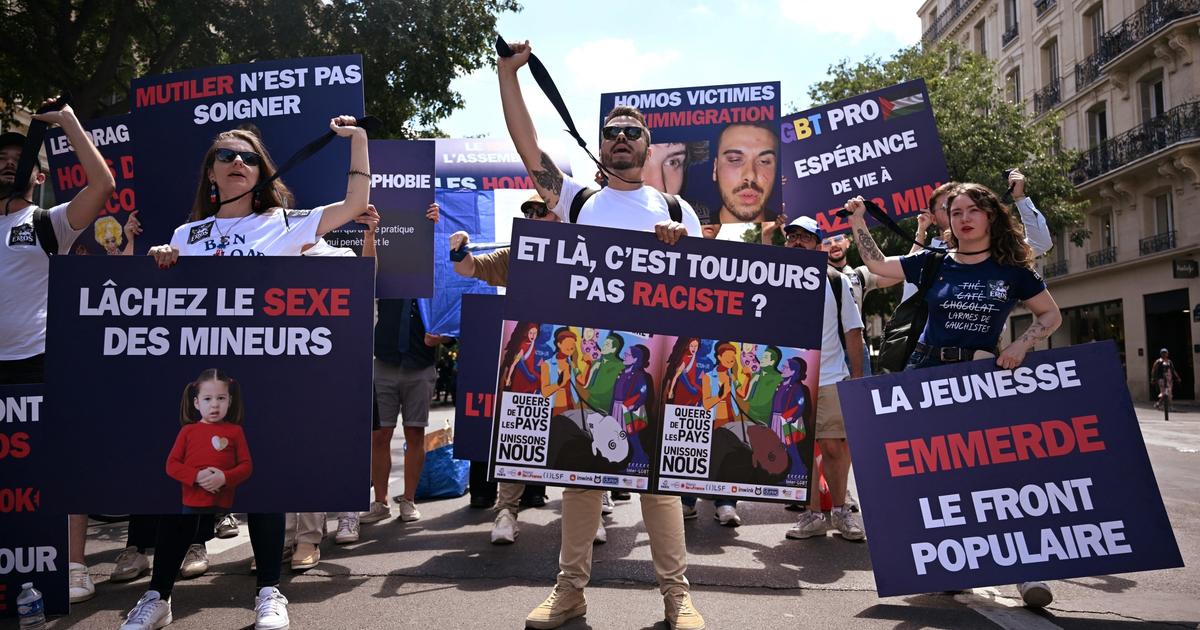 À Paris, face-à-face délicat entre les manifestants de la «Pride» et le collectif gay de droite Eros