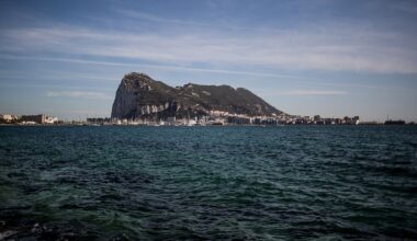 Le ministre espagnol des Affaires étrangères, Jose Manuel Albares Bueno avant son rendez-vous pour discuter des frontières de Gibraltar le vendredi 12 avril 2024.