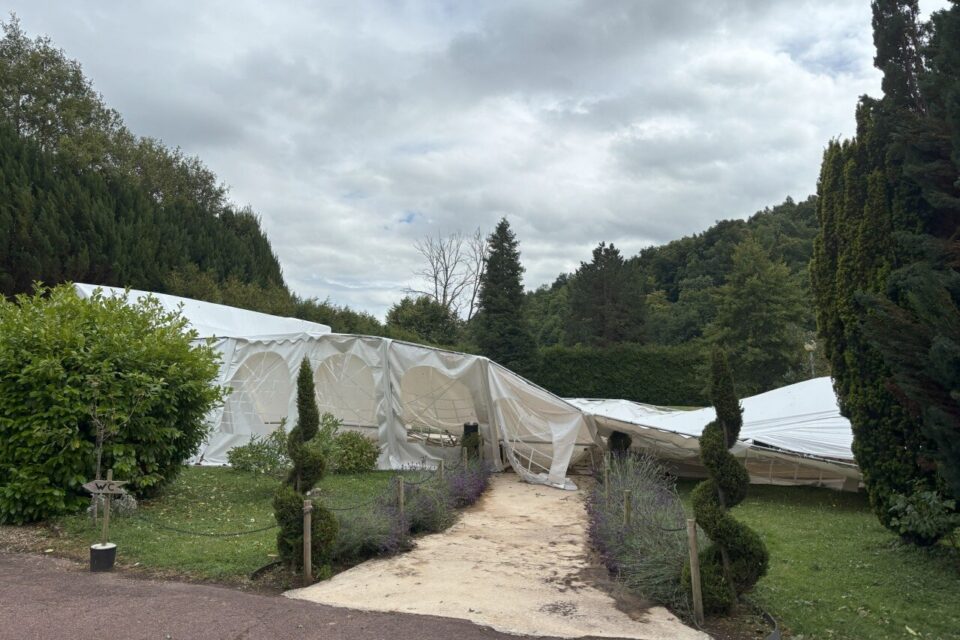 Lieu de réception, le manoir de l'Andelle a subit de gros dégâts lors de l'orage du mercredi 25 juin 2025.