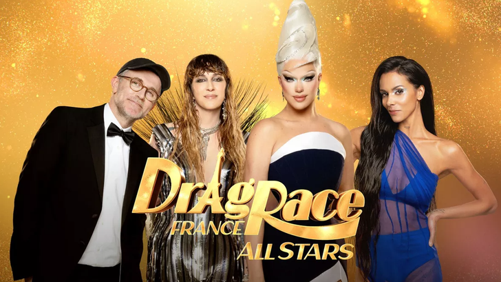 Loïc Prigent, Daphné Bürki, Nicky Doll et Shy’m, nouveau jury de cette édition « All Stars » de « Drag Race France ».