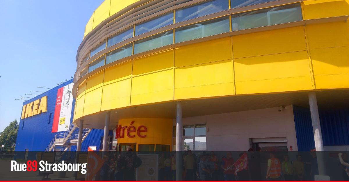 Grève de salariés d'Ikea à Strasbourg pour une augmentation des salaires