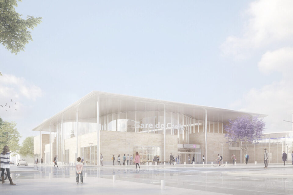 Voici à quoi devrait ressembler la gare finie.