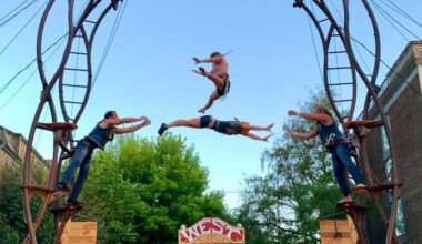 Cirque et acrobaties au Festival des 7 Collines à Saint-Étienne