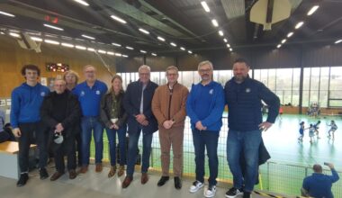 Le président de la Fédération nationale de basket rend visite au club local, à Aiffres