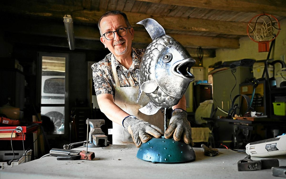 « Je n’ai peur de rien, je m’attaque à tout » : à Ergué-Gabéric, Roger transforme le métal en œuvre d’art