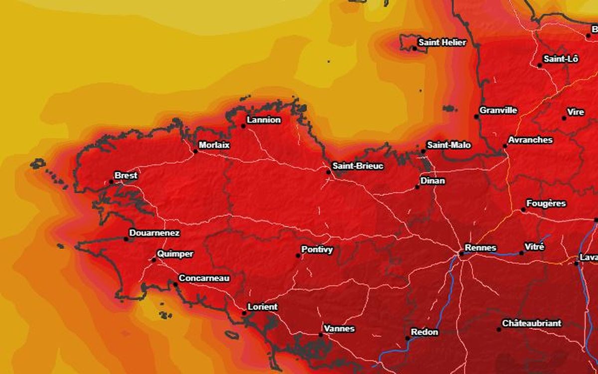 32 °C à Rennes, 30 °C à Lorient, 27 °C à Brest : où fera-t-il le plus chaud mercredi en Bretagne ?