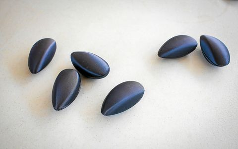 Soucieux de l’environnement, les organisateurs du Moule’n Bike ont imaginé des moules synthétiques pour l’épreuve de tir. « Le problème des vraies, c’est qu’elles cassent », s’exclame Xavier Tréhorel.
