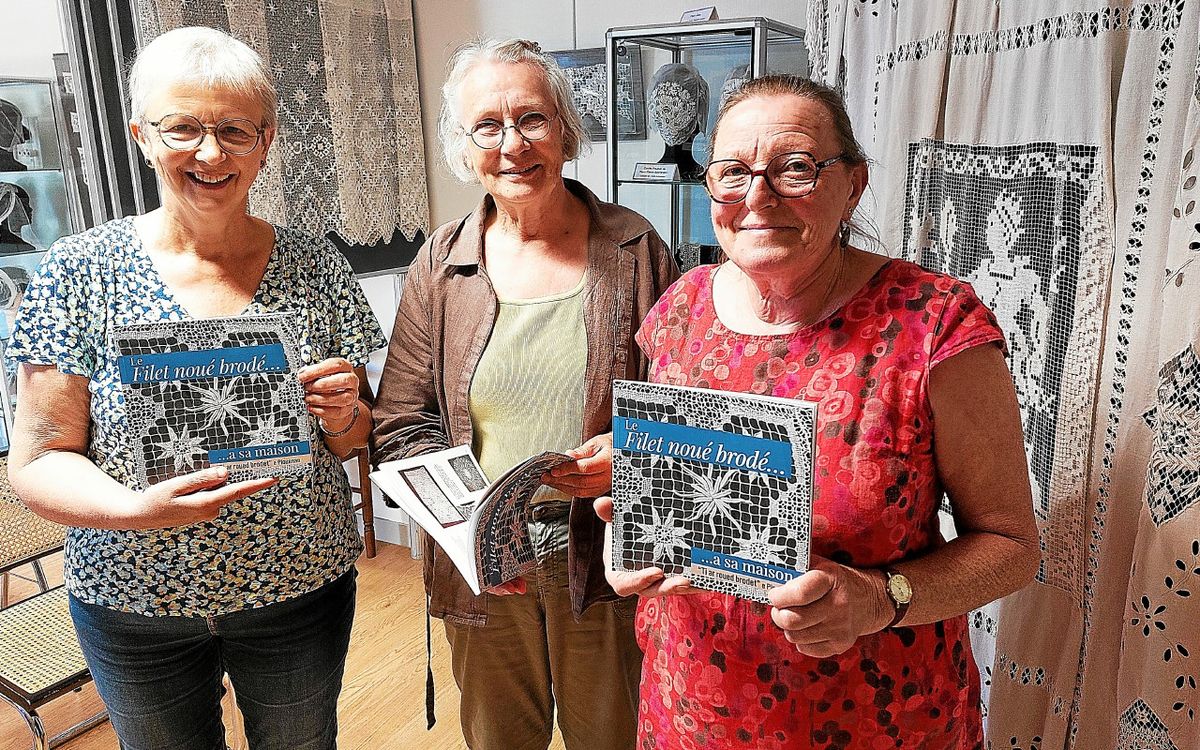 « Le filet brodé, c’est de l’artisanat d’art » : à Plouénan, un livre pour les vingt ans de l’association de passionnées « Ijin ha Spered ar vro »