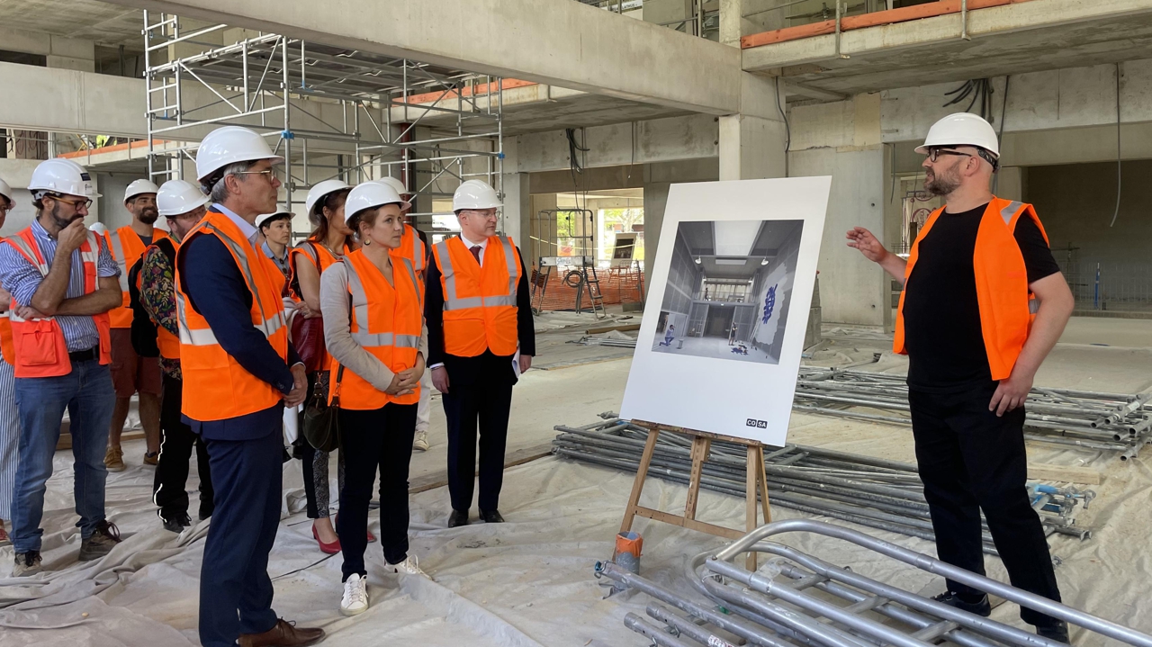 on a visité le chantier de la future École de l’image aux Couronneries à Poitiers