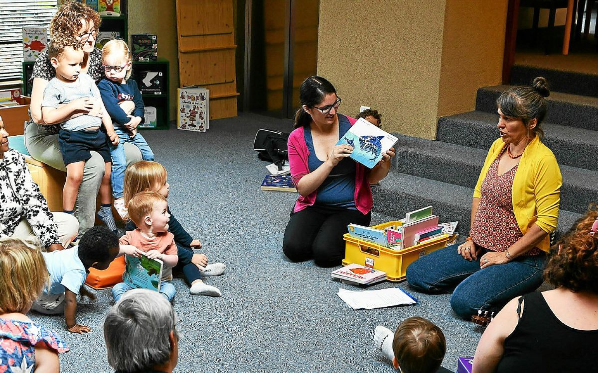 À la bibliothèque de Guerlédan, les tout-petits ont profité de l’opération Partir en livre