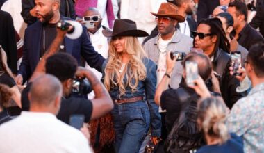 Beyoncé au premier rang du défilé Vuitton à Paris lors de la Fashion Week