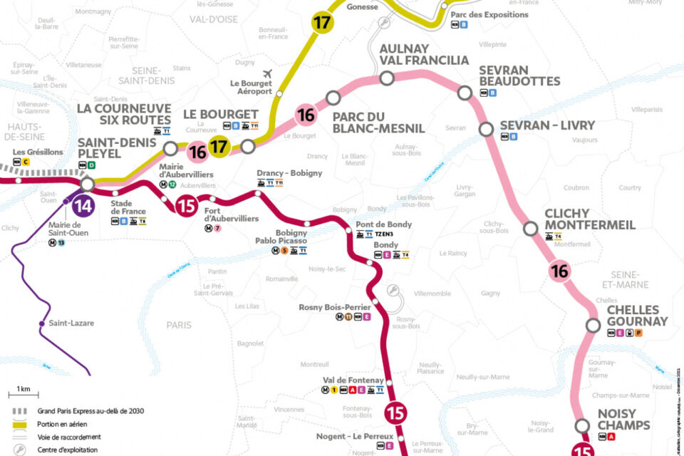 Voici la carte des future lignes du Grand Paris Express.