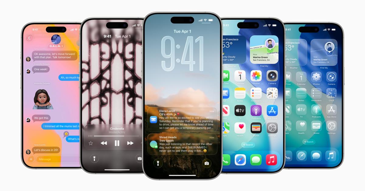 à quoi ressemblera le design «liquid glass» de l’interface des iPhone et iPad ?