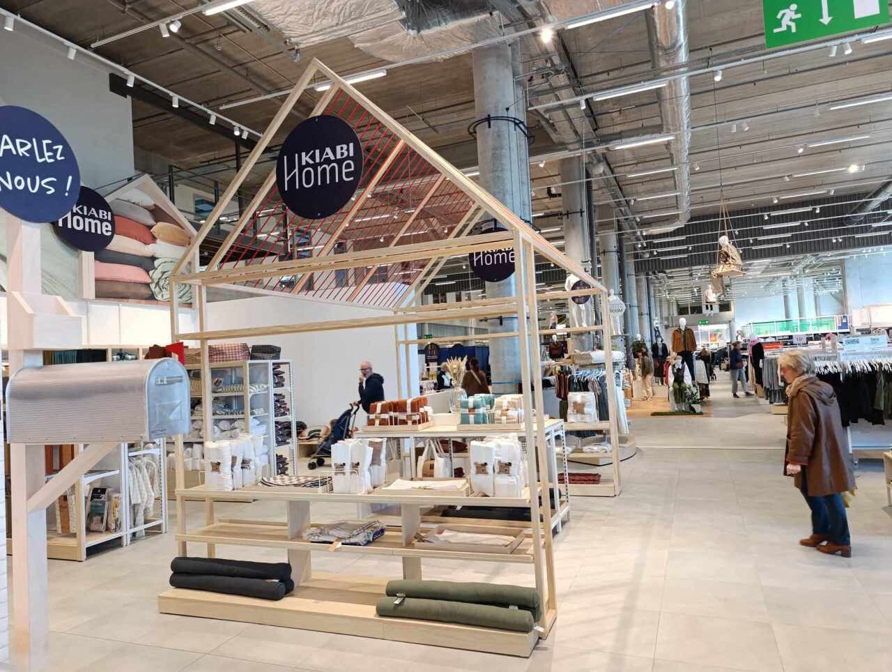 deux nouveaux espaces encore jamais vus en magasin au Kiabi Village de Lezennes