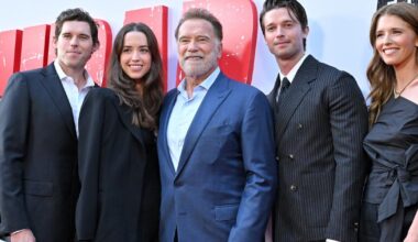 Les rares photos d’Arnold Schwarzenegger avec ses 5 enfants sur le tapis rouge californien