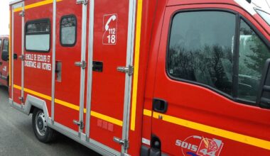 les pompiers sont sur place