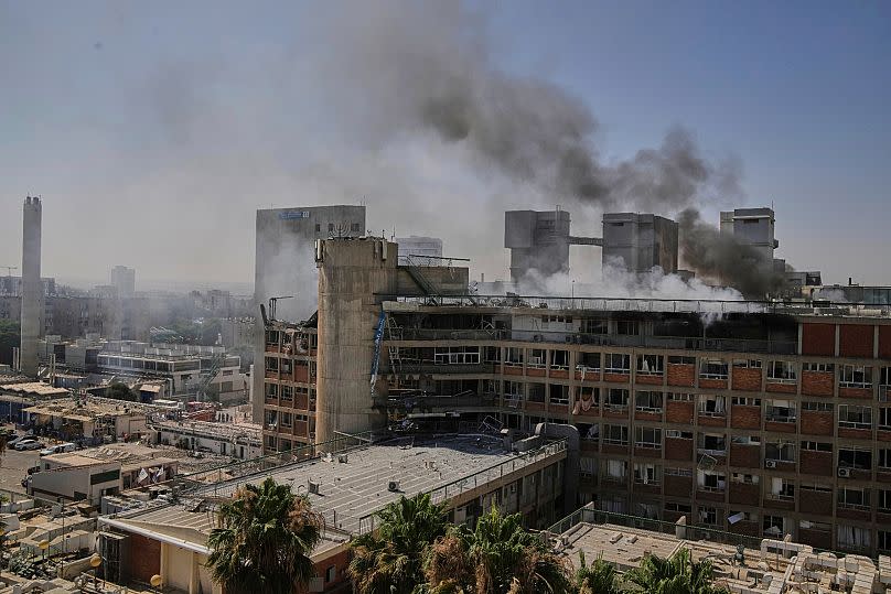 L'hôpital Soroka touché par un missile iranien le 19 June, 2025