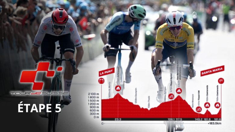 Cyclisme. Tour de Suisse - La 5e étape : parcours et profil... danger pour les Français ?