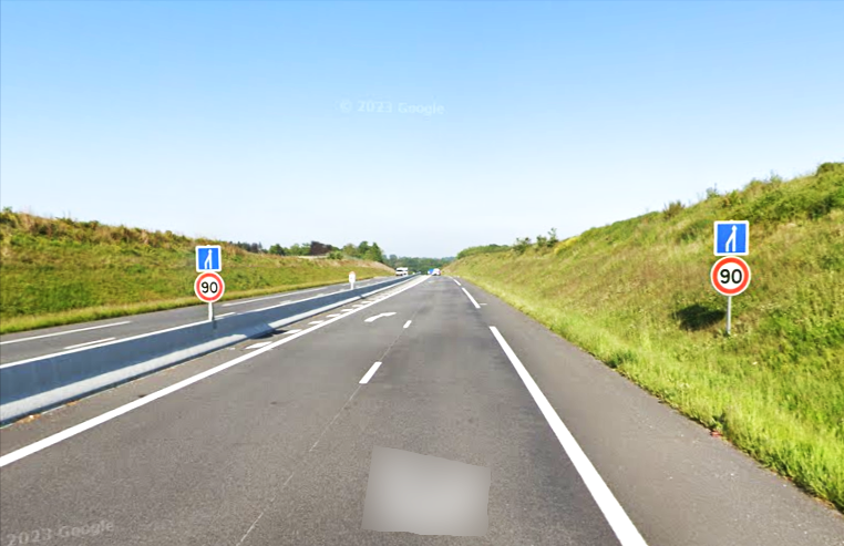 La RN 27 entre Rouen et Dieppe
