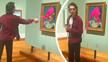 Un militant pour le climat jette de la peinture sur un tableau de Picasso à Montréal