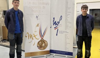 deux jeunes lycéens près de Rouen en route pour la finale nationale