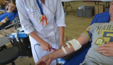 comment se passe la collecte de sang à l'hôtel de ville de Rouen ?