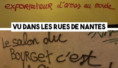 Vu sur les murs de Nantes : Guerre à la guerre